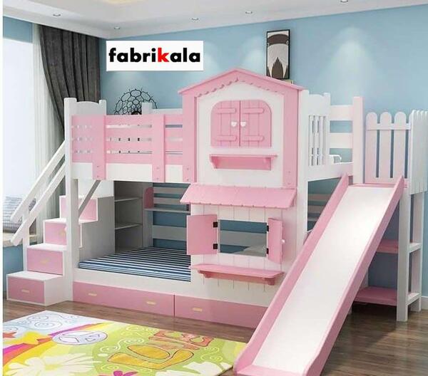 عکس تخت دو طبقه سرسره دار