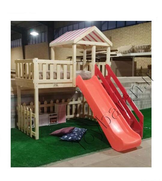 عکس تخت دو طبقه سرسره دار