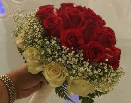 عکس دسته گل رز عروس