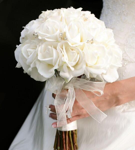عکس دسته گل رز عروس