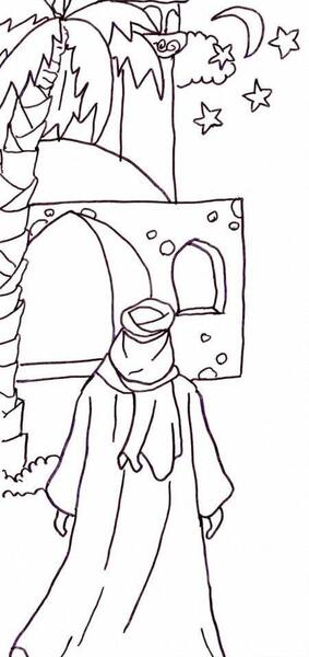 عکس نقاشی امام علی ساده