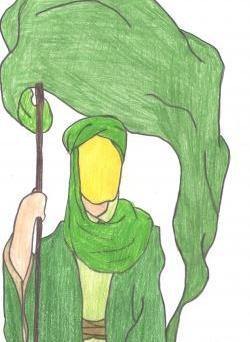 عکس نقاشی امام علی ساده