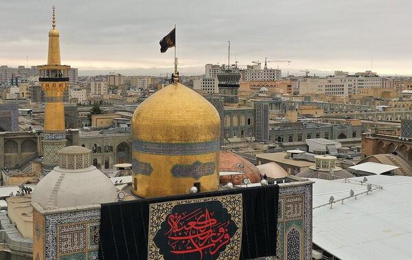 عکس حرم امام رضا در محرم ۱۴۰۱
