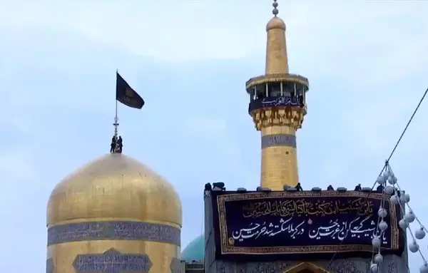 عکس حرم امام رضا در محرم ۱۴۰۱