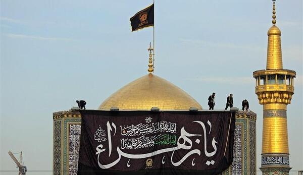 عکس حرم امام رضا در محرم ۱۴۰۱