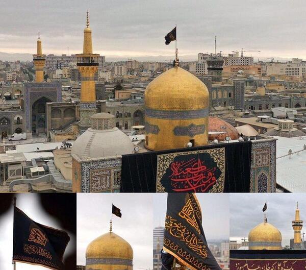عکس حرم امام رضا در محرم ۱۴۰۱