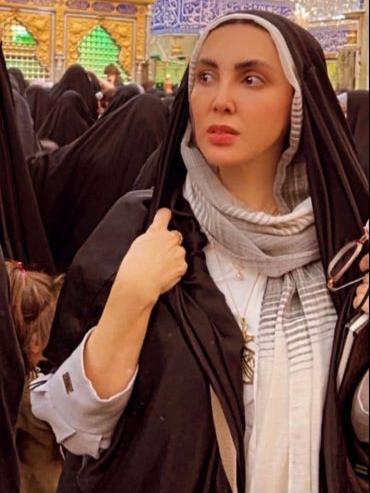 عکس لیلا اوتادی با حجاب