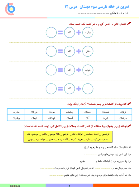 عکس ایران عزیز کلاس سوم