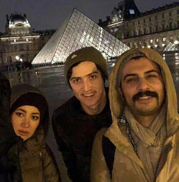 عکس سردار آزمون با بهاره افشاری