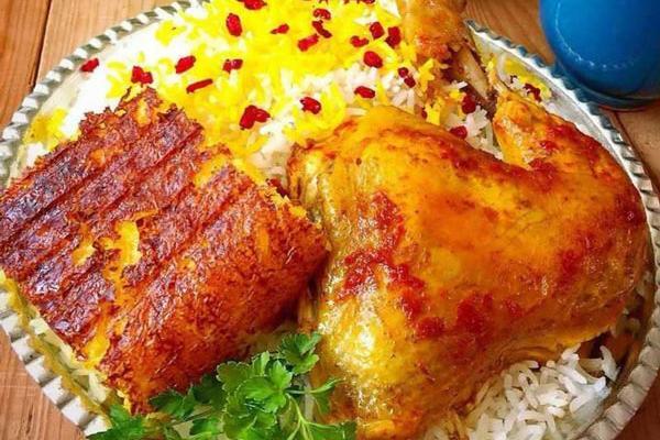 عکس تصاویر تزیین زرشک پلو با مرغ مجلسی