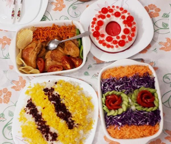 عکس تصاویر تزیین زرشک پلو با مرغ مجلسی