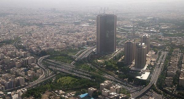 عکس هوایی شهر تهران