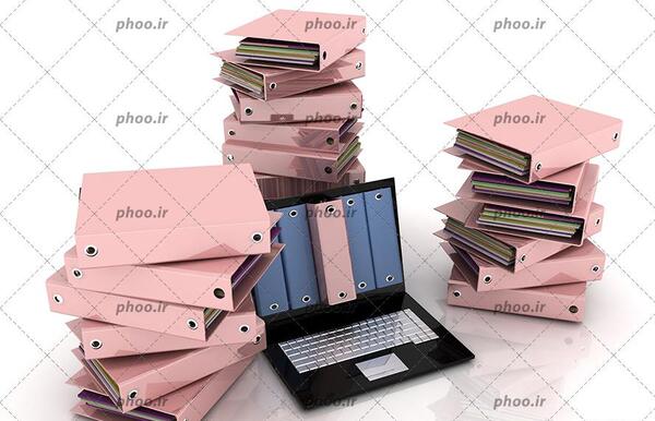 عکس لپ تاپ صورتی