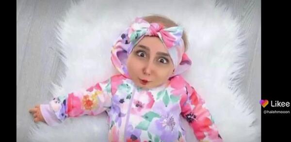 عکس خنده دار صورتی