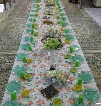 عکس سفره امام حسن