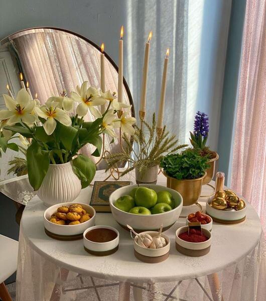 عکس از سفره هفت سین جدید