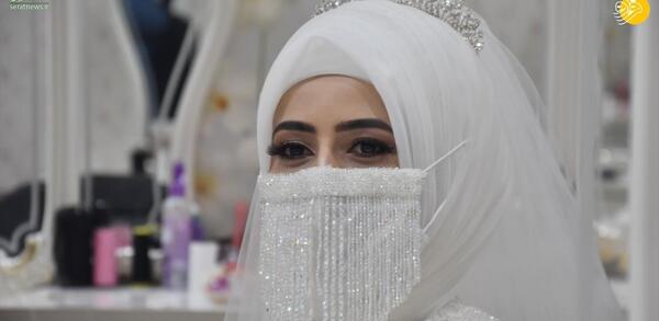 عکس دختر با حجاب با ماسک