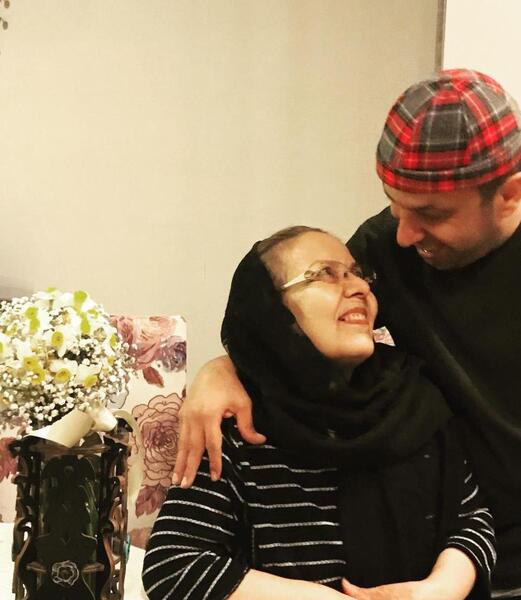 عکس عباس جمشیدی فر با همسرش