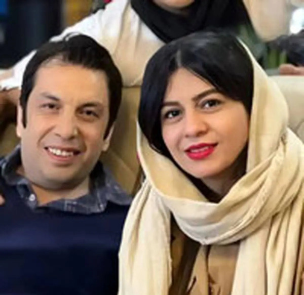 عکس عباس جمشیدی فر با همسرش
