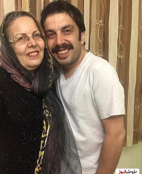 عکس عباس جمشیدی فر با همسرش