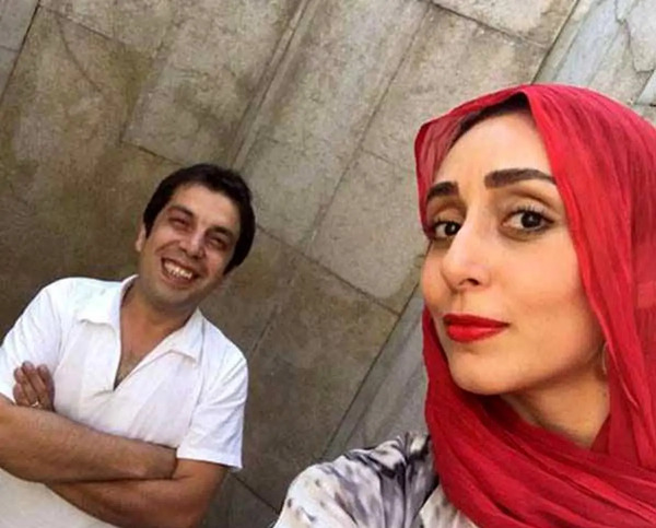 عکس عباس جمشیدی فر با همسرش