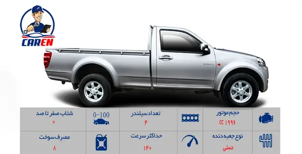 عکس ماشین گریت وال وینگل 5 تک کابین تک دیفرانسیل