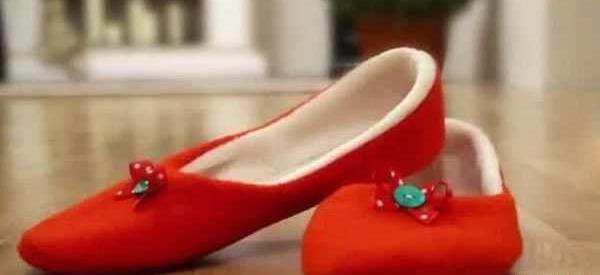 عکس کفش روفرشی نمدی