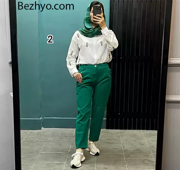 عکس شلوار جین رنگی