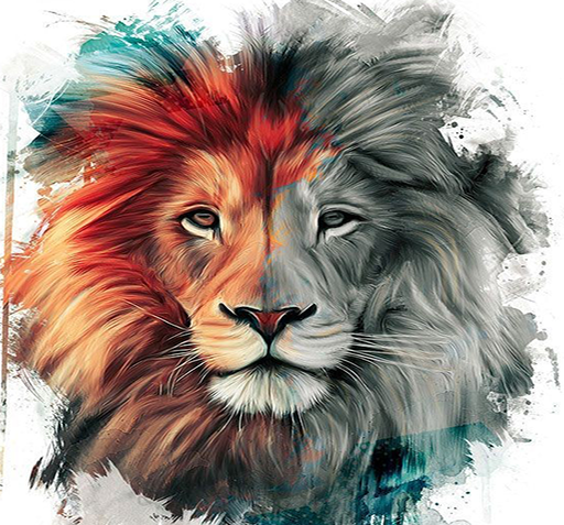 گرگ پروفایل عکس شیر برای تصویر زمینه