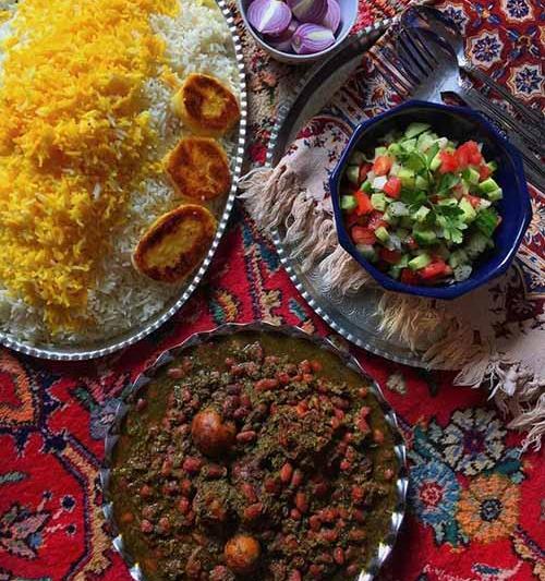 عکس های غذای قورمه سبزی