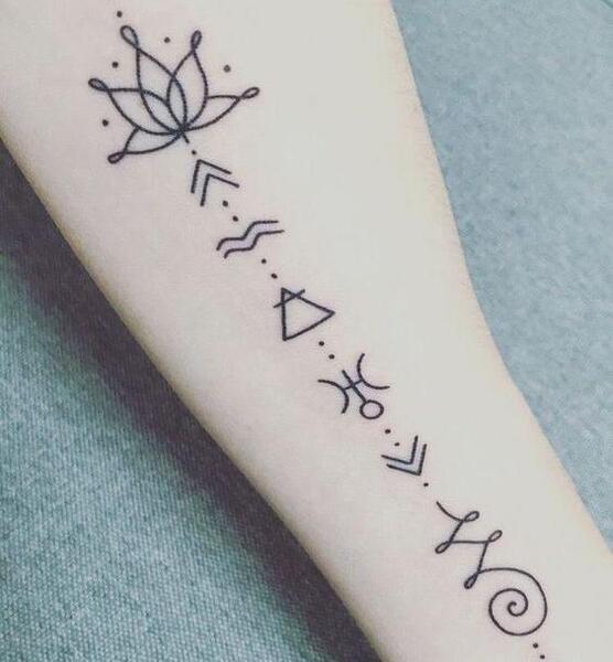 عکس طرح تاتو دخترانه عروسکی
