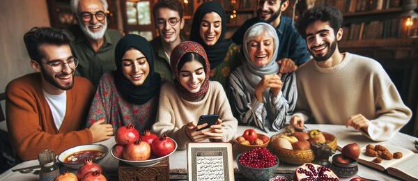 عکس ایده برای یلدای مجازی