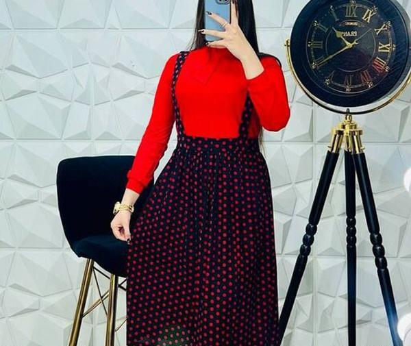 عکس دامن قرمز
