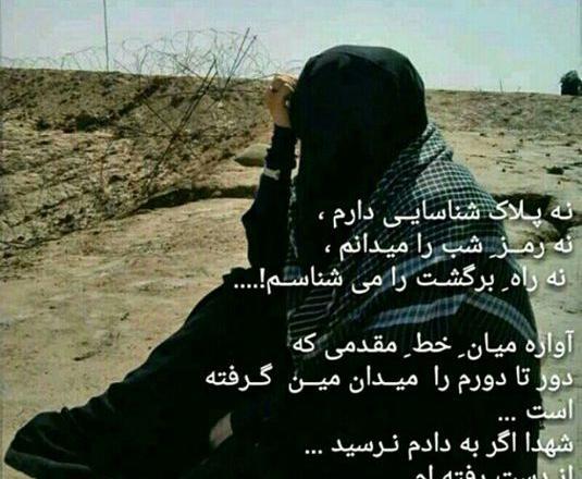 عکس نوشته دلم گرفته شهدا