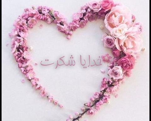 عکس خدایا شکرت با گل