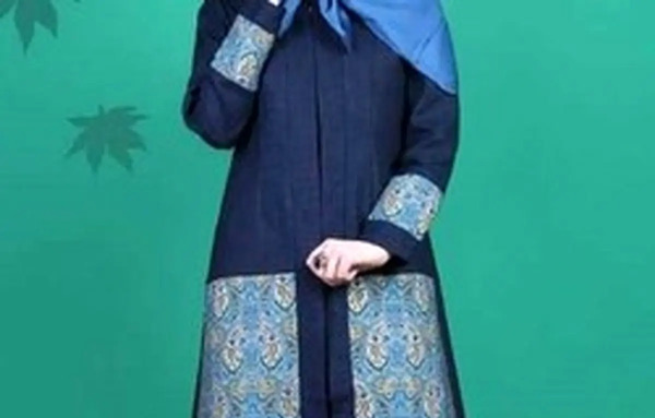 عکس مانتو اسپرت رنگ سرمه ای