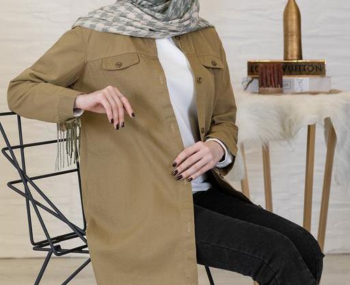عکس مانتو اسپرت رنگ سرمه ای