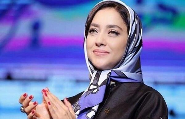 عکس بهاره کیان افشار با لباس آبی