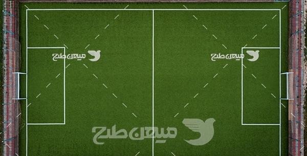عکس زمین فوتبال از بالا
