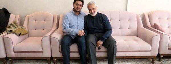 عکس شهید سلیمانی در سوریه