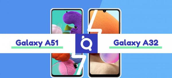 عکس گوشی a32 مقایسه با a51