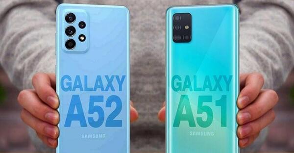 عکس گوشی a32 مقایسه با a51