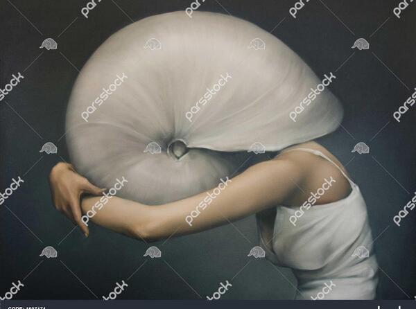 عکس نقاشی دخترانه حلزون