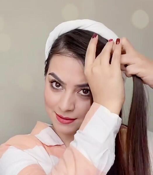 عکس بافت مو چتری دار