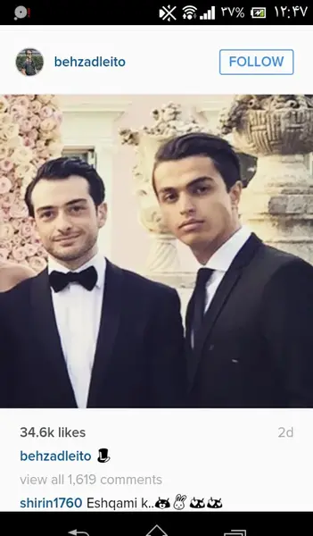 عکس اینستاگرام behzad leito
