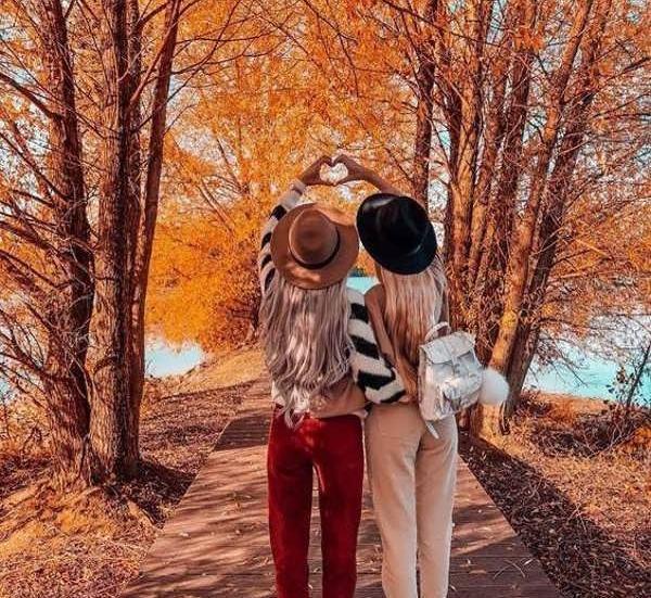 عکس پاییزی عاشقانه دونفره بدون متن