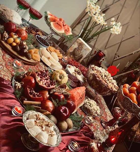 عکس سفره شب یلدا