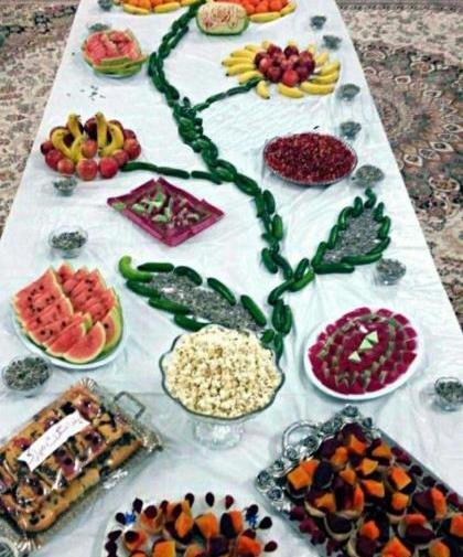 عکس سفره شب یلدا