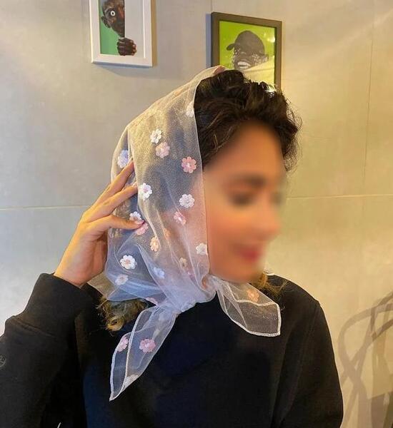 عکس روسری توری