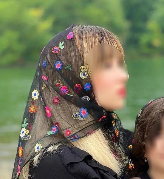عکس روسری توری